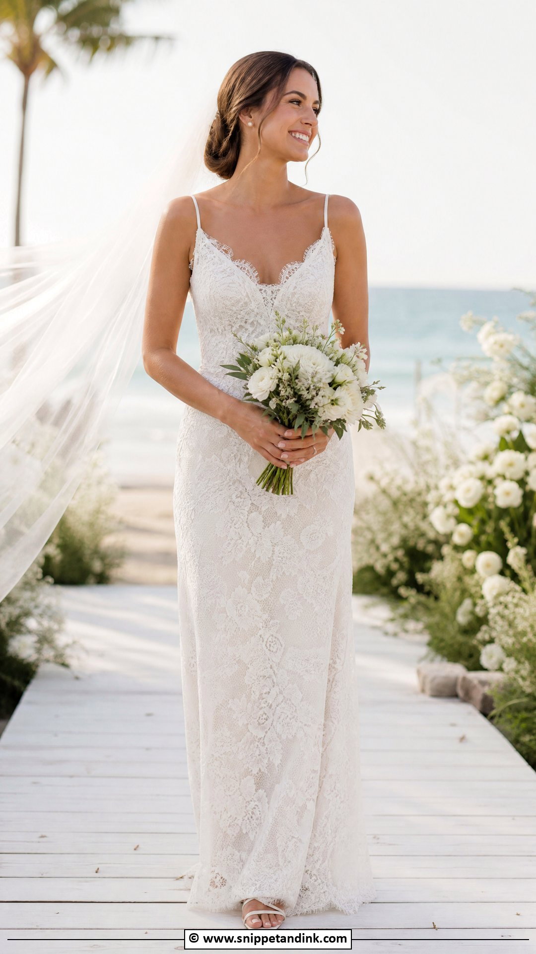 Sheath Lace Wedding Dress - Snippet and Ink - 35 Lace Wedding Dresses