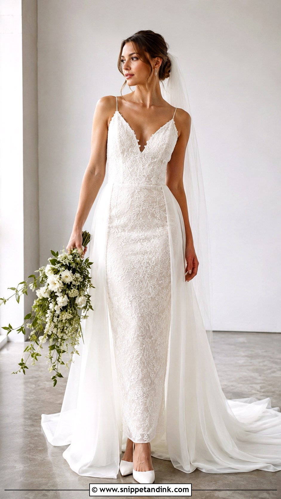 Sheath Lace Wedding Dress - Snippet and Ink - 20 Lace Wedding Dress Inspo Ideas
