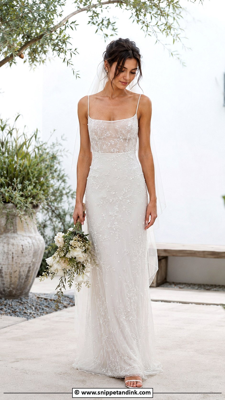 Sheath Tulle Wedding Dress - Snippet and Ink - 30 Tulle Wedding Dress Ideas