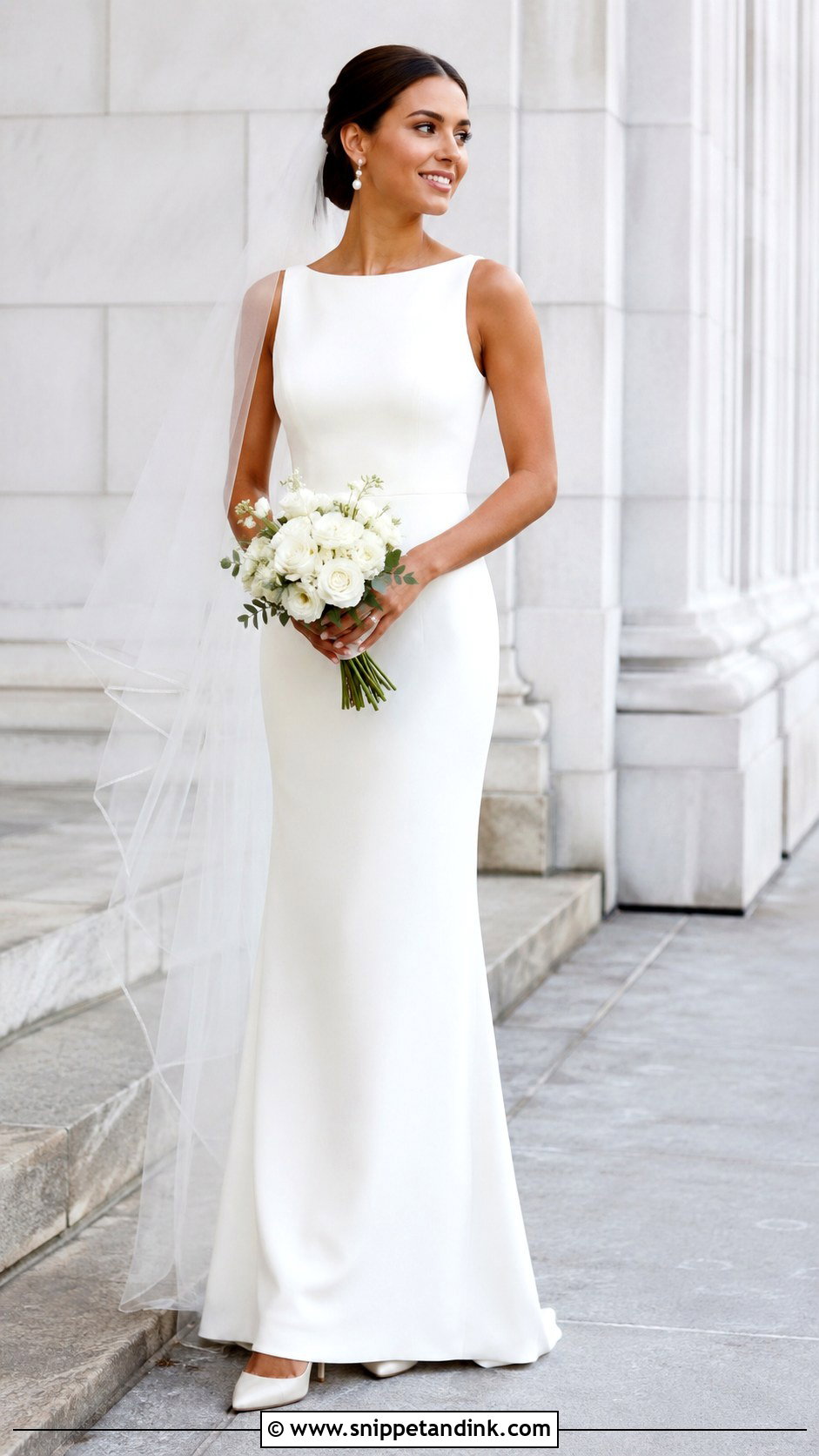 Sheath Wedding Dress - Snippet and Ink - 30 Best Wedding Dresses