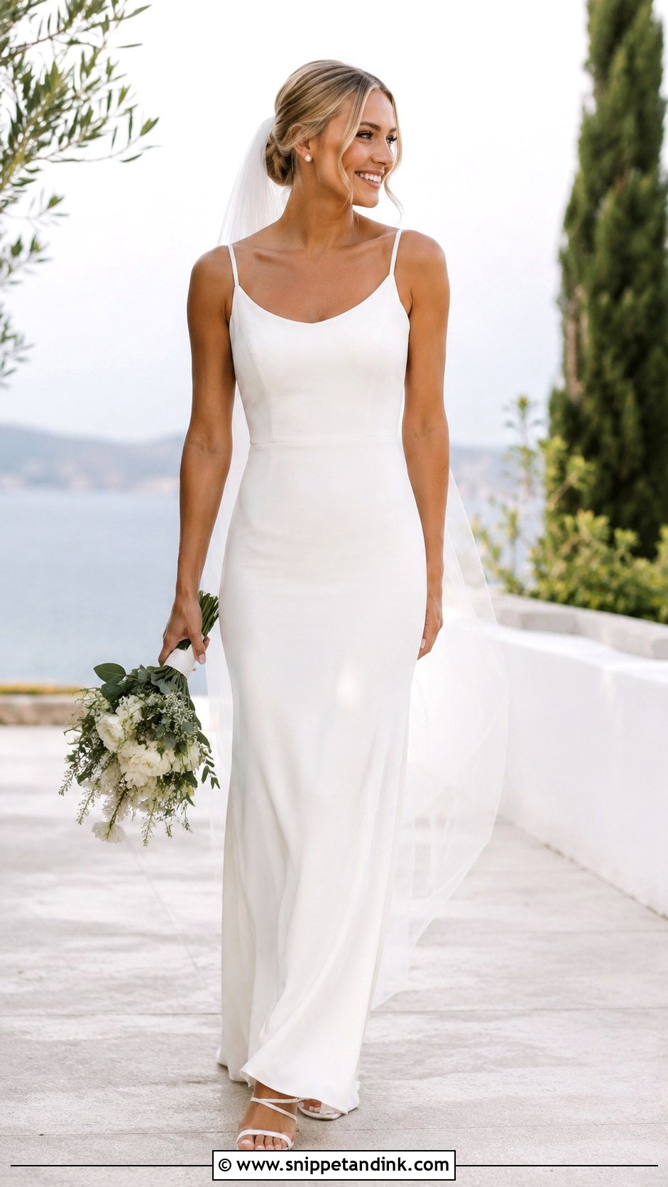 Sheath Wedding Dress - Snippet and Ink - 30 Stunning Wedding Dresses