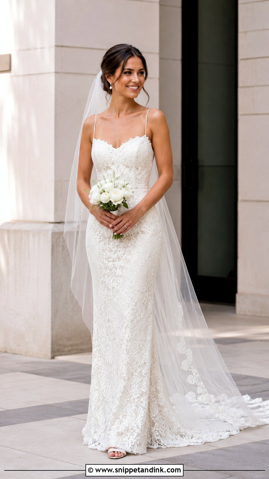 Sheath Wedding Dress - Snippet and Ink - 30 Vintage Inspired Wedding Dresses