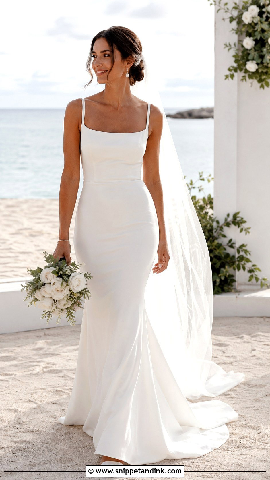 Sheath Wedding Dress - Snippet and Ink - 25 Modern Timeless Wedding Dress Ideas