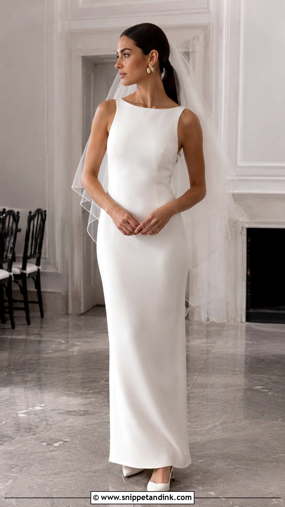 Sheath Wedding Dress - Snippet and Ink - 20 Basic Wedding Dress Ideas