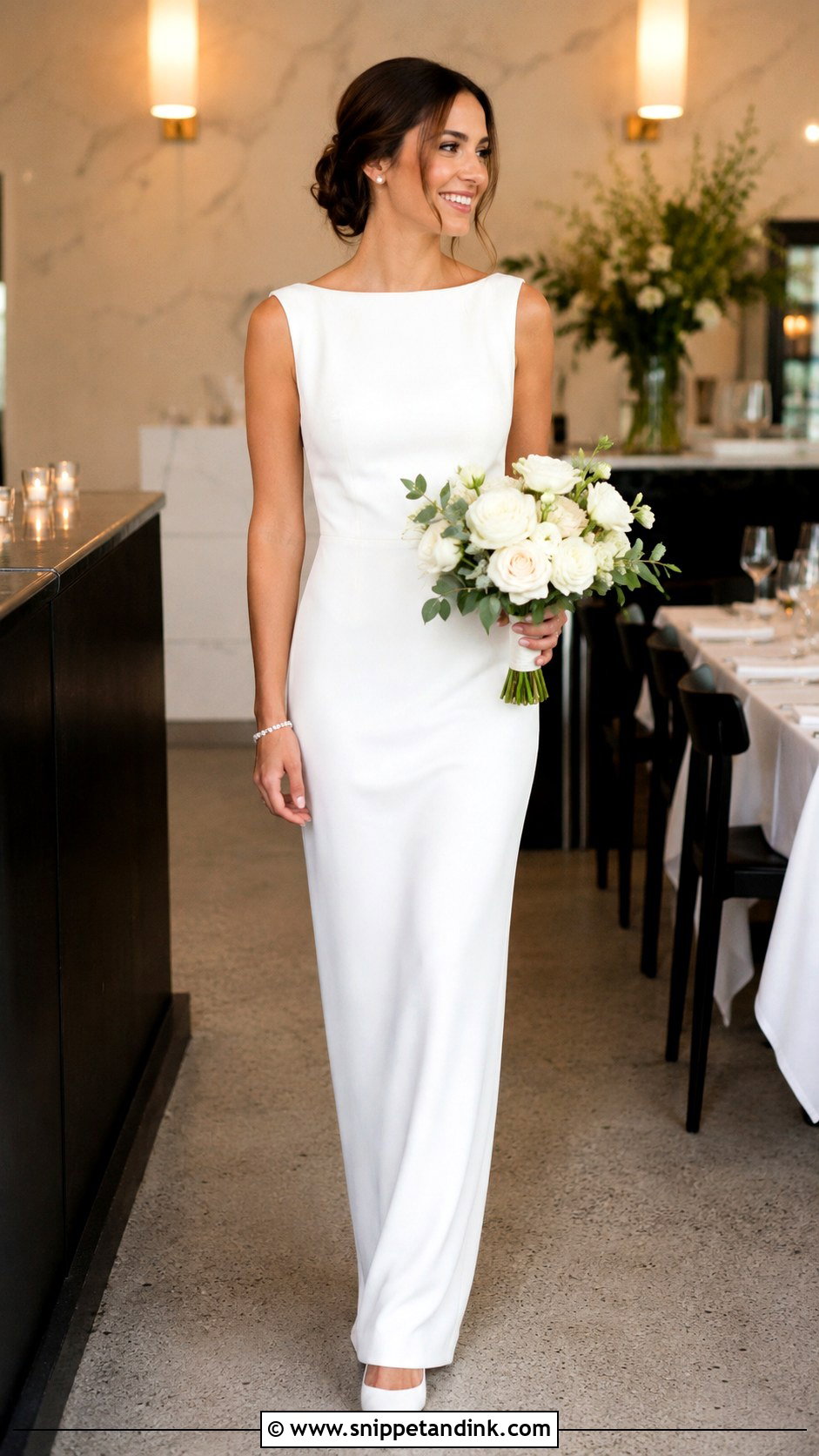 Sheath Wedding Dress - Snippet and Ink - 25 2nd Wedding Dress Ideas