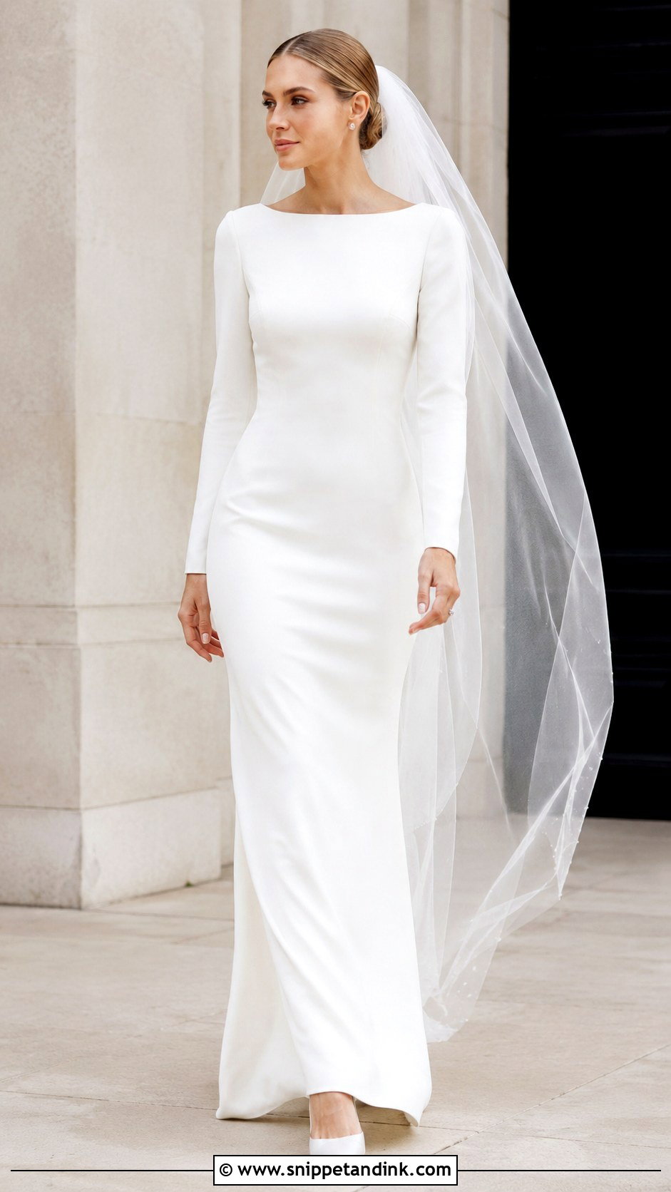 Sheath Wedding Dress With Sleeves - Snippet and Ink - 30 Simple Wedding Dress with Sleeves