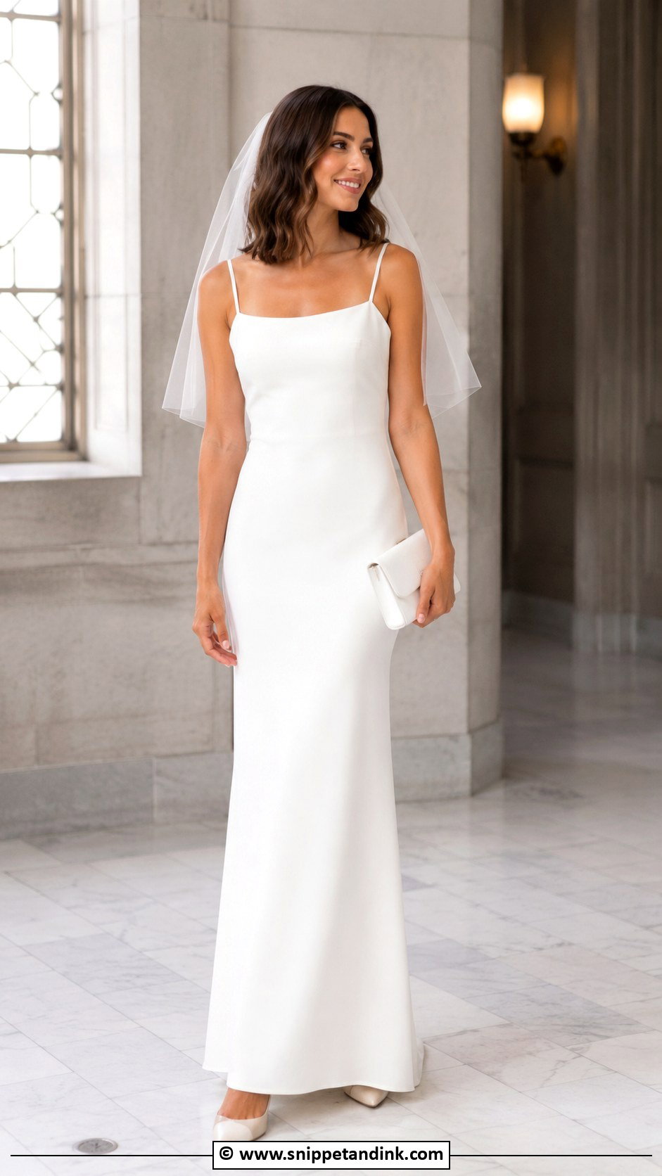 Sheath Wedding Dress With Straps - Snippet and Ink - 25 Wedding Dresses with Straps