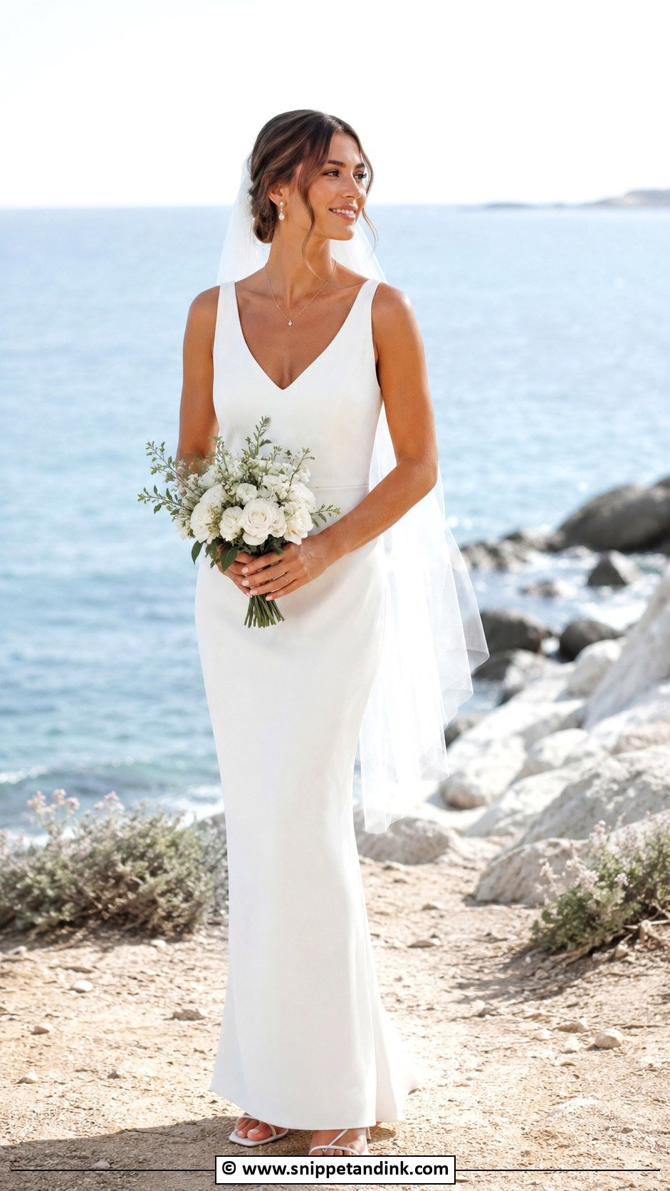 Sheath Wedding Dress - Snippet and Ink - 25 Classy Wedding Dresses