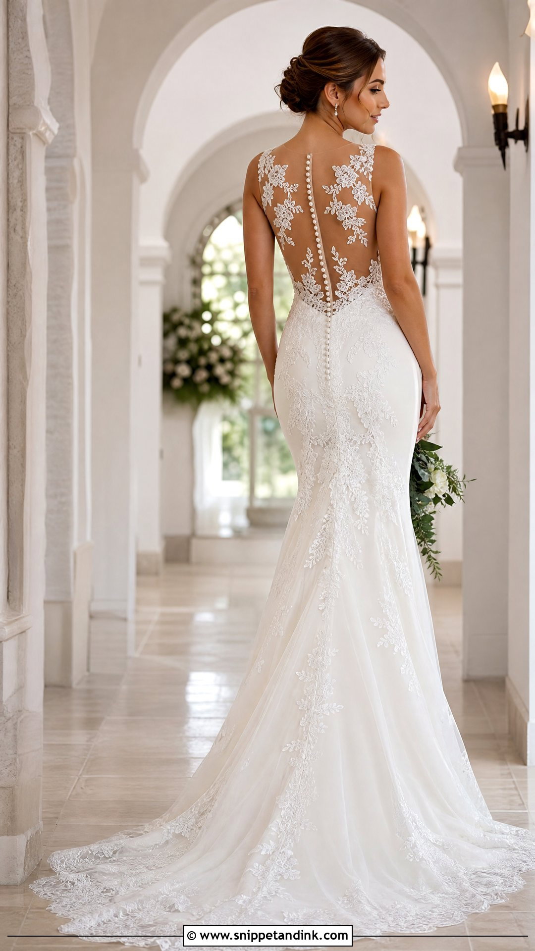 Sheer Back Wedding Dress - Snippet and Ink - 25 Sheer Wedding Dress Ideas