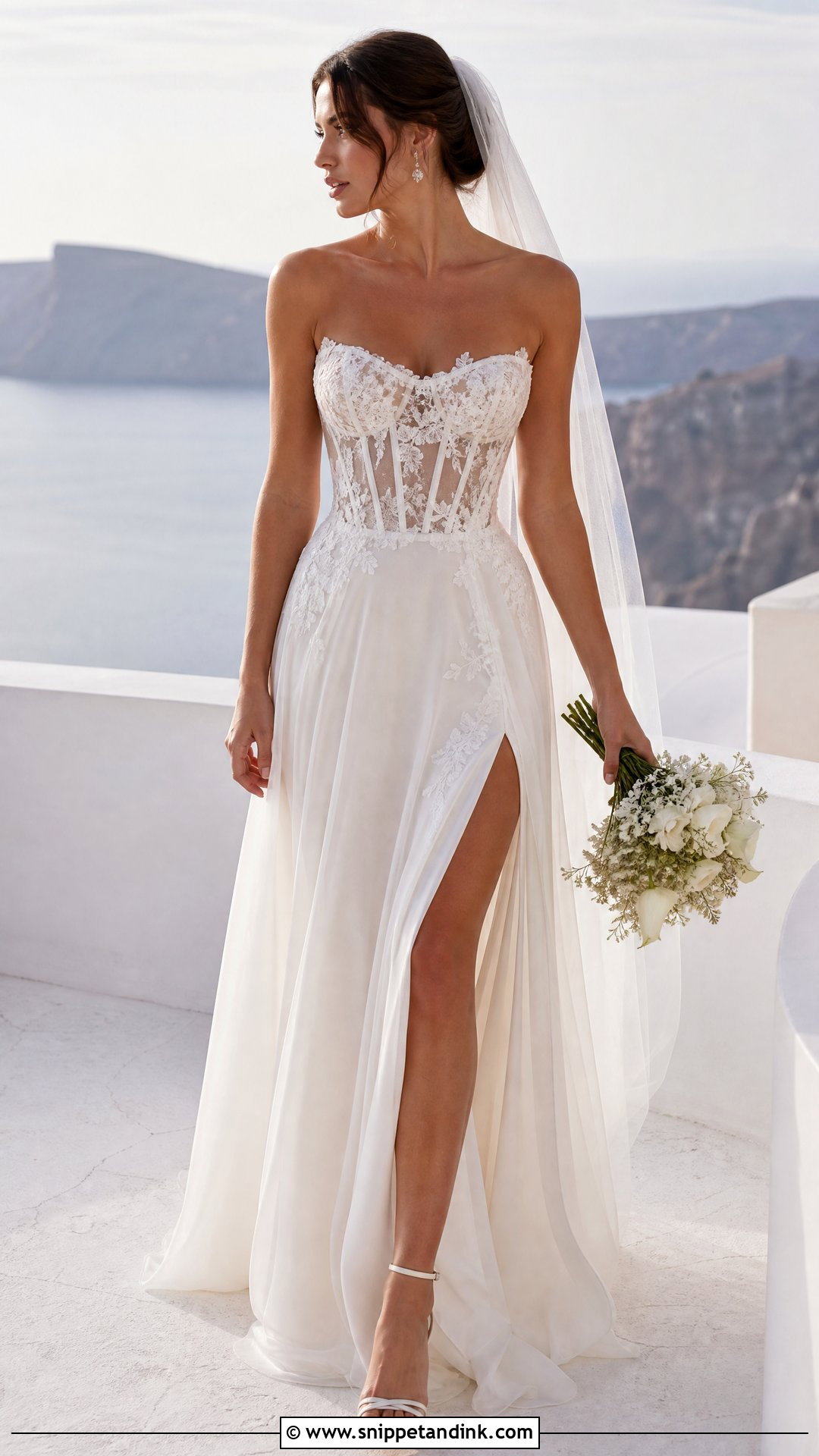 Sheer Corset Top Wedding Dress - Snippet and Ink - 25 Wedding Dress Corset Top Ideas