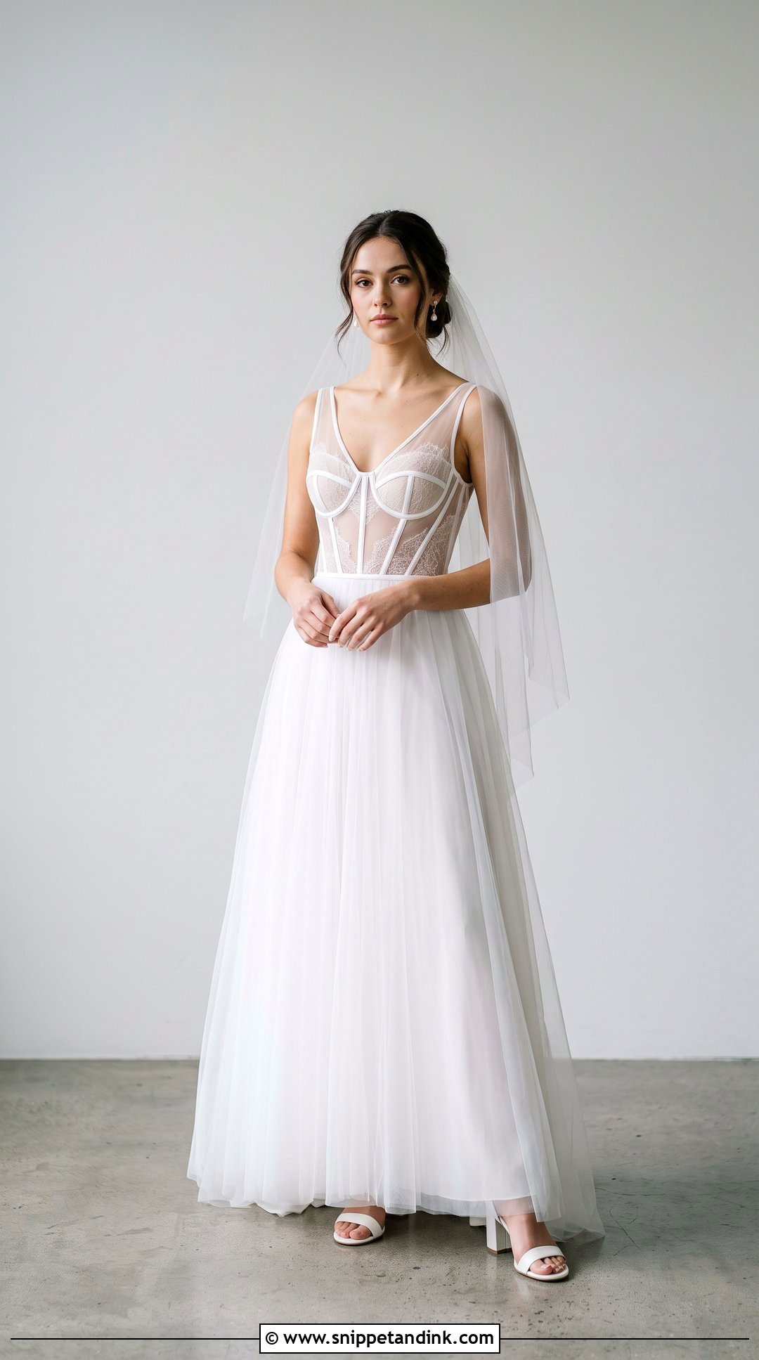Sheer Corset Wedding Dress With Visible Underwear - Snippet and Ink - 20 Horrible Wedding Dress Ideas