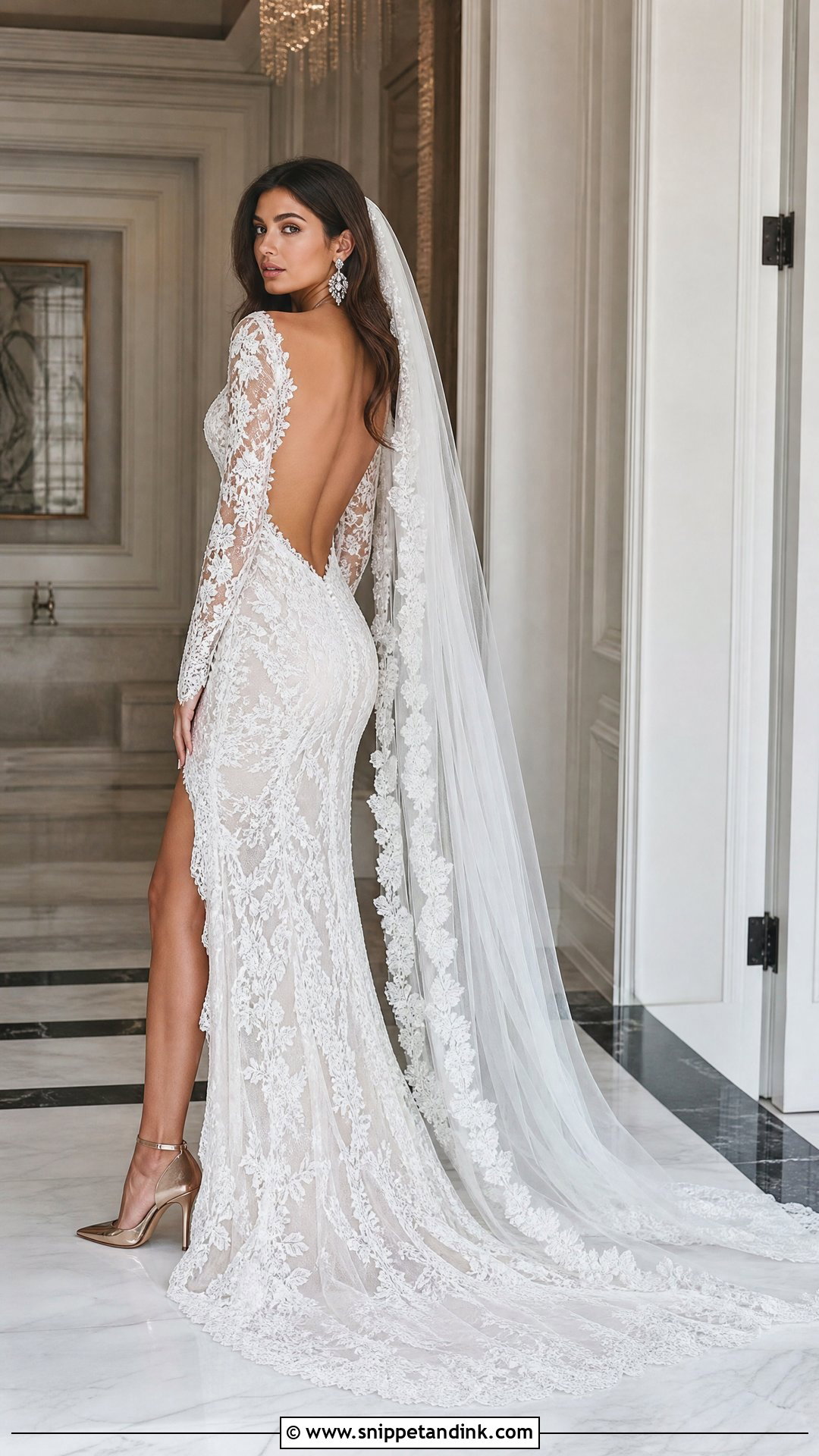 Sheer Lace Wedding Dress - Snippet and Ink - 20 Trashy Wedding Dress Ideas