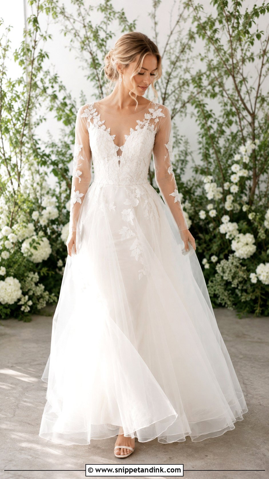 Sheer Layer Wedding Dress - Snippet and Ink - 25 Avant Garde Wedding Dress Ideas