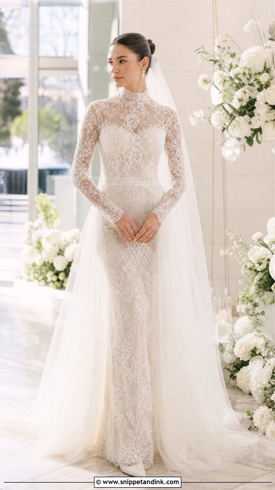 Sheer Layered Lace Wedding Dress - Snippet and Ink - 25 Future Wedding Dress Ideas