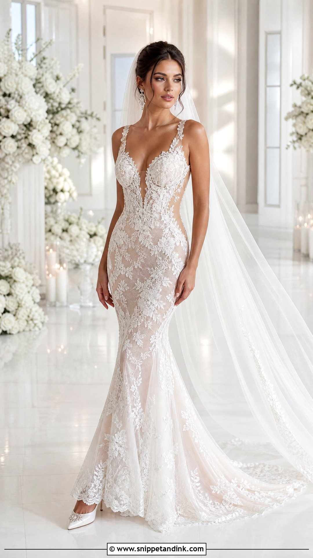 Sheer Mermaid Wedding Dress - Snippet and Ink - 25 Sheer Wedding Dress Ideas