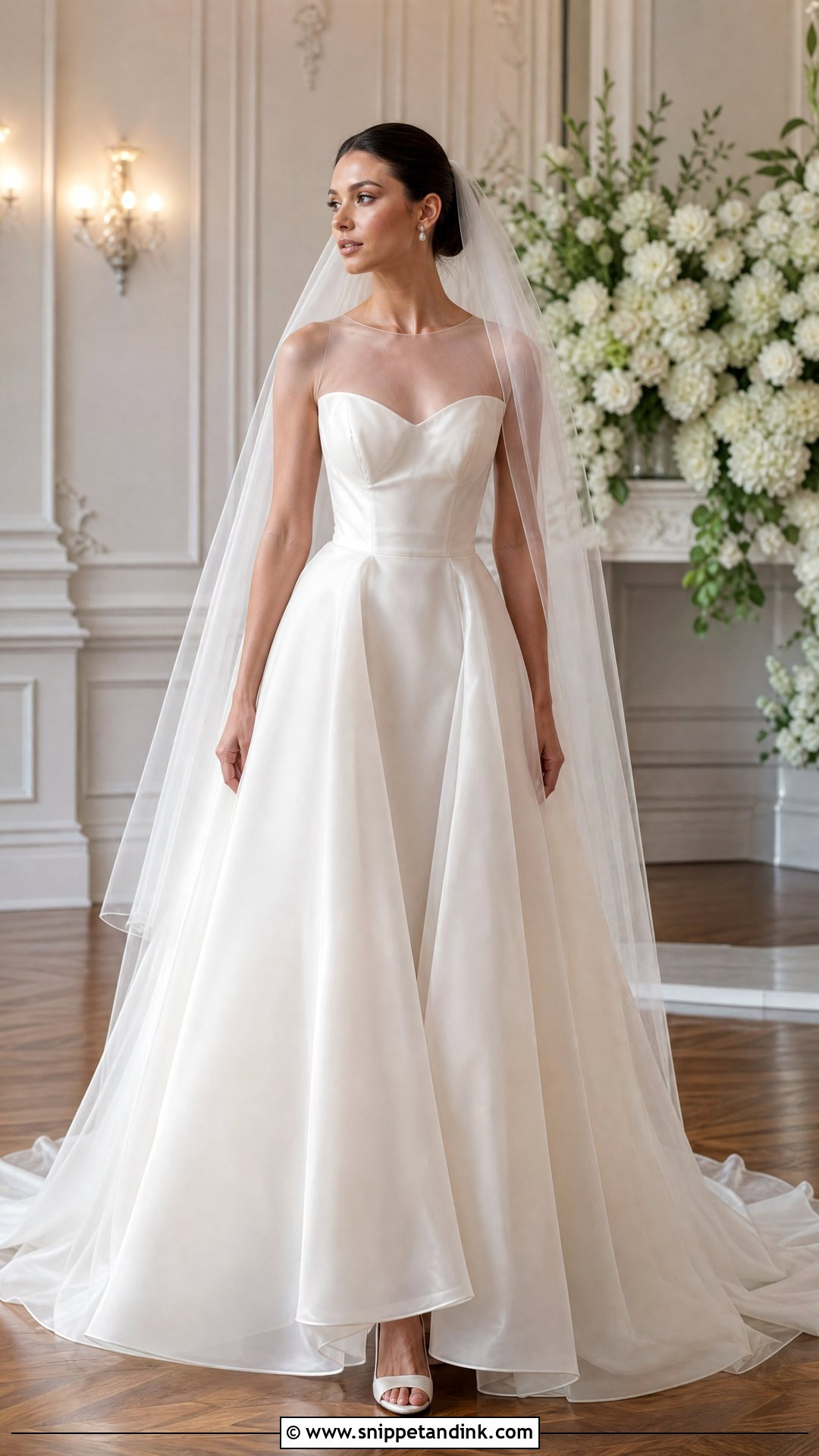 Sheer Organza Wedding Dress - Snippet and Ink - 25 Sheer Wedding Dress Ideas