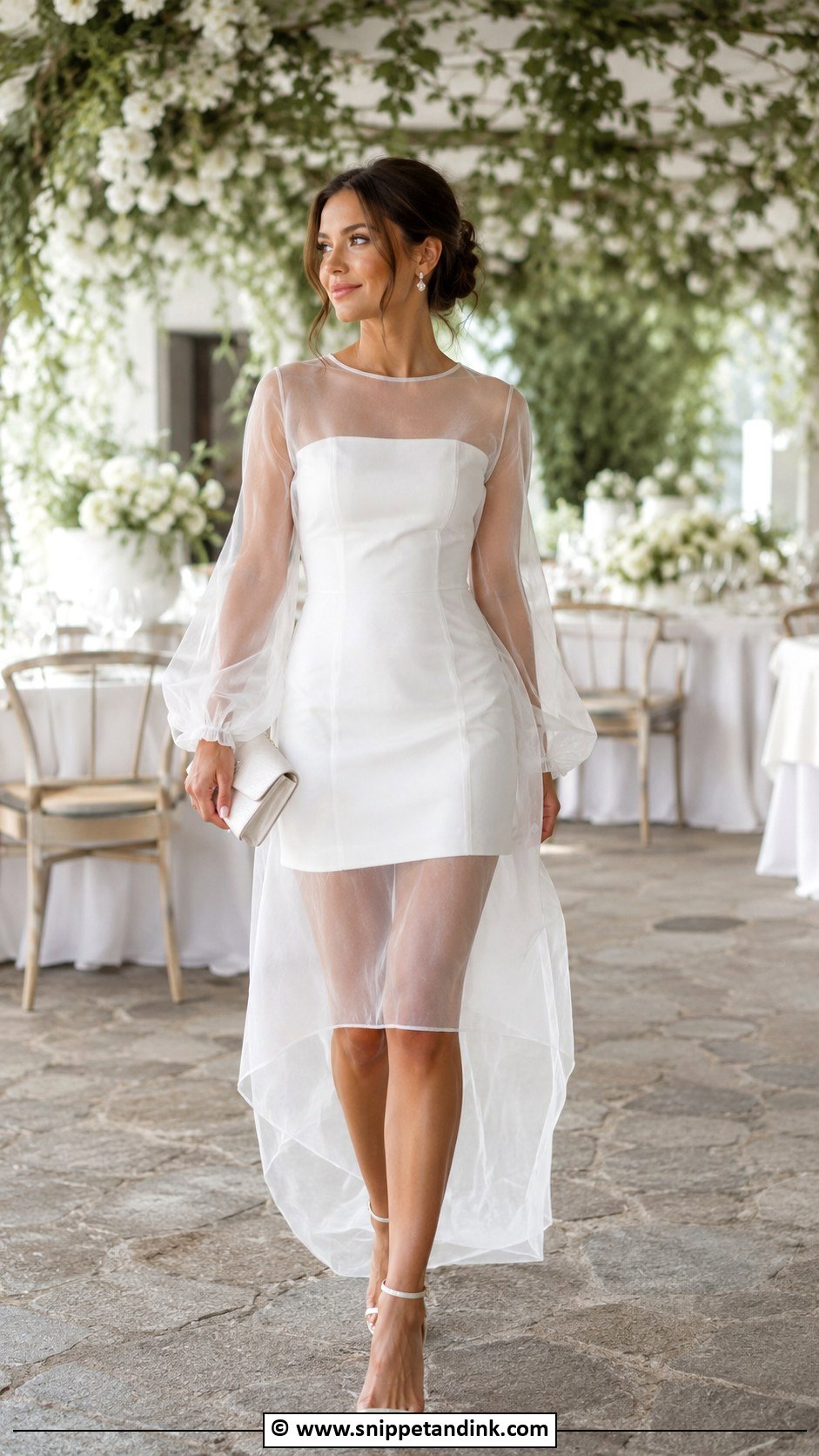 Sheer Overlay Dress After Wedding - Snippet and Ink - 30 After Wedding Dress Ideas