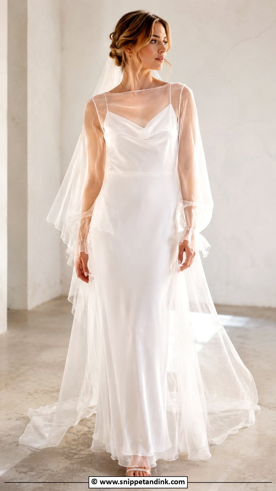 Sheer Overlay Ugly Wedding Dress - Snippet and Ink - 30 Ugly Wedding Dress Ideas