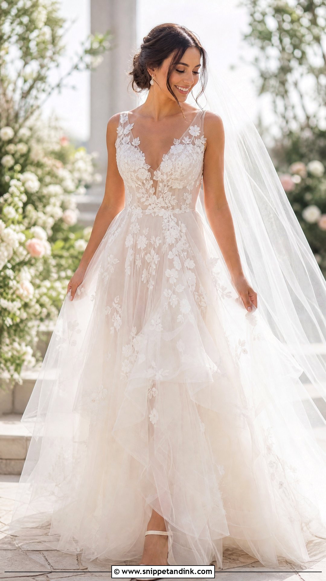 Sheer Tulle Wedding Dress - Snippet and Ink - 25 Sheer Wedding Dress Ideas