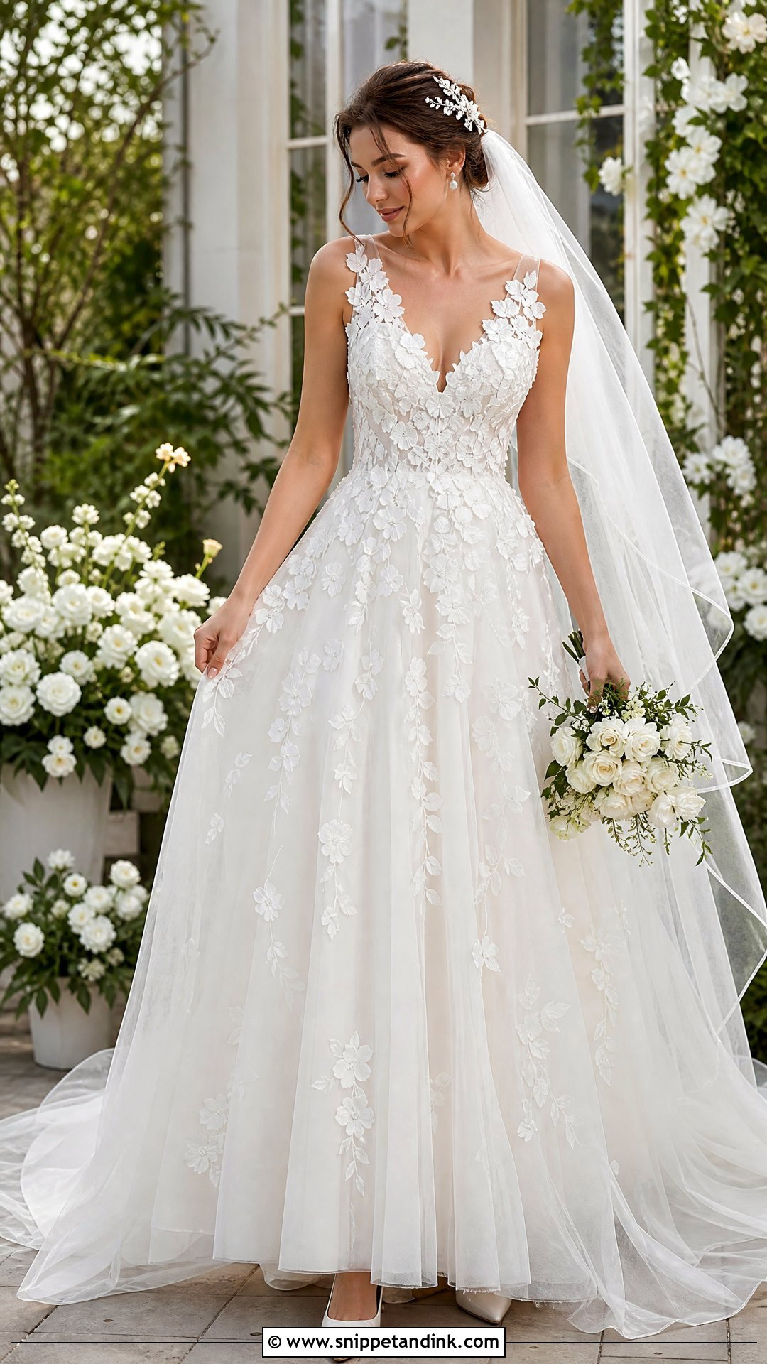 Shein 3D Floral Wedding Dress - Snippet and Ink - 25 Shein Wedding Dress Ideas