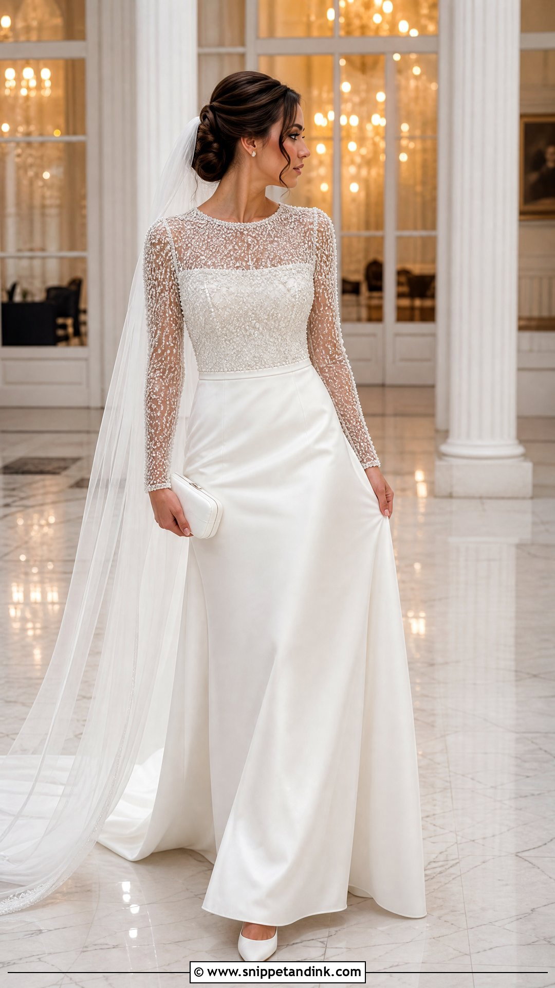 Shein Pearl Beaded Wedding Dress - Snippet and Ink - 25 Shein Wedding Dress Ideas