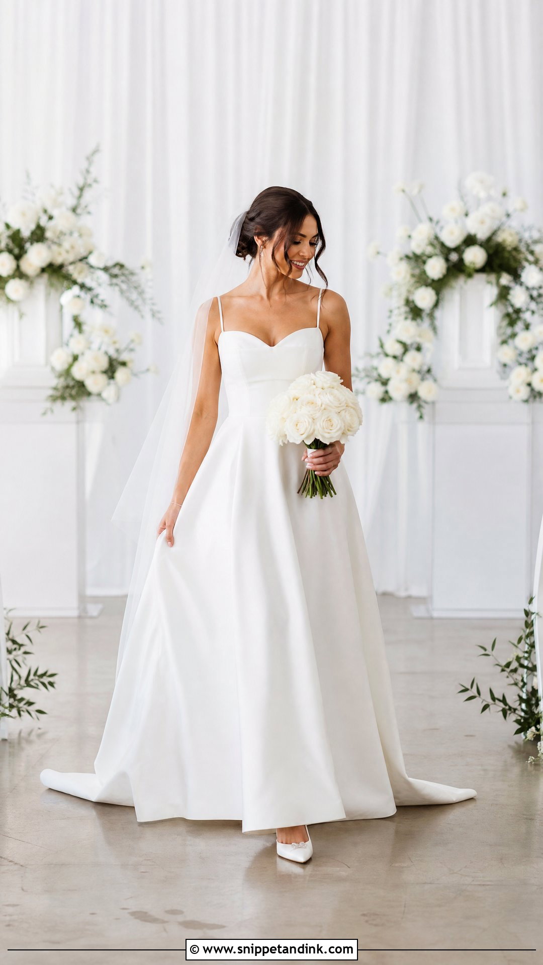 Shein Satin A Line Wedding Dress - Snippet and Ink - 25 Shein Wedding Dress Ideas