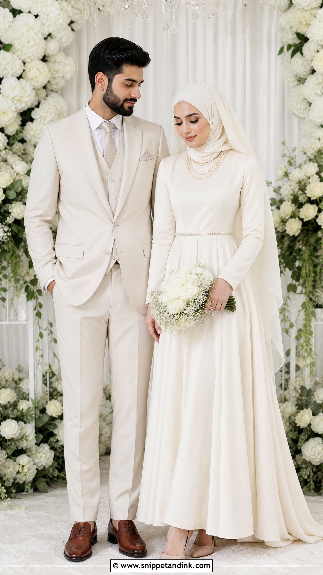 Shia Nikah Couple Outfit - Snippet and Ink - 25 Shia Couple Ideas