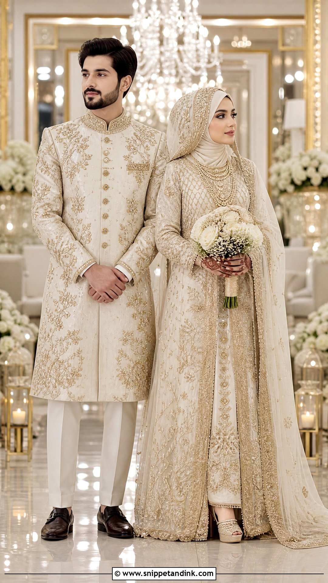 Shia Wedding Couple Outfit - Snippet and Ink - 25 Shia Couple Ideas