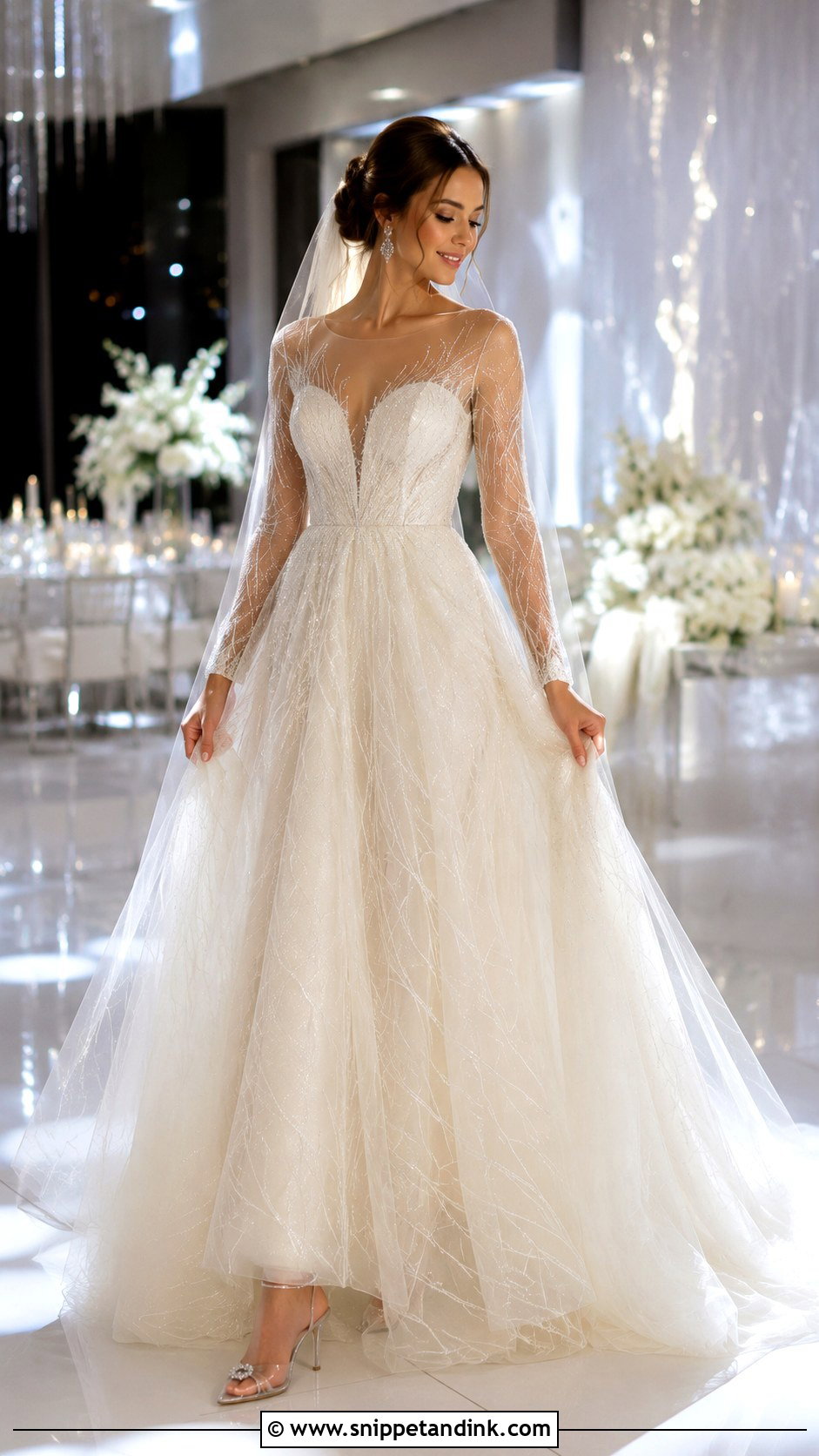 Shimmer Tulle Angel Wedding Dress - Snippet and Ink - 20 Angel Wedding Dress Ideas