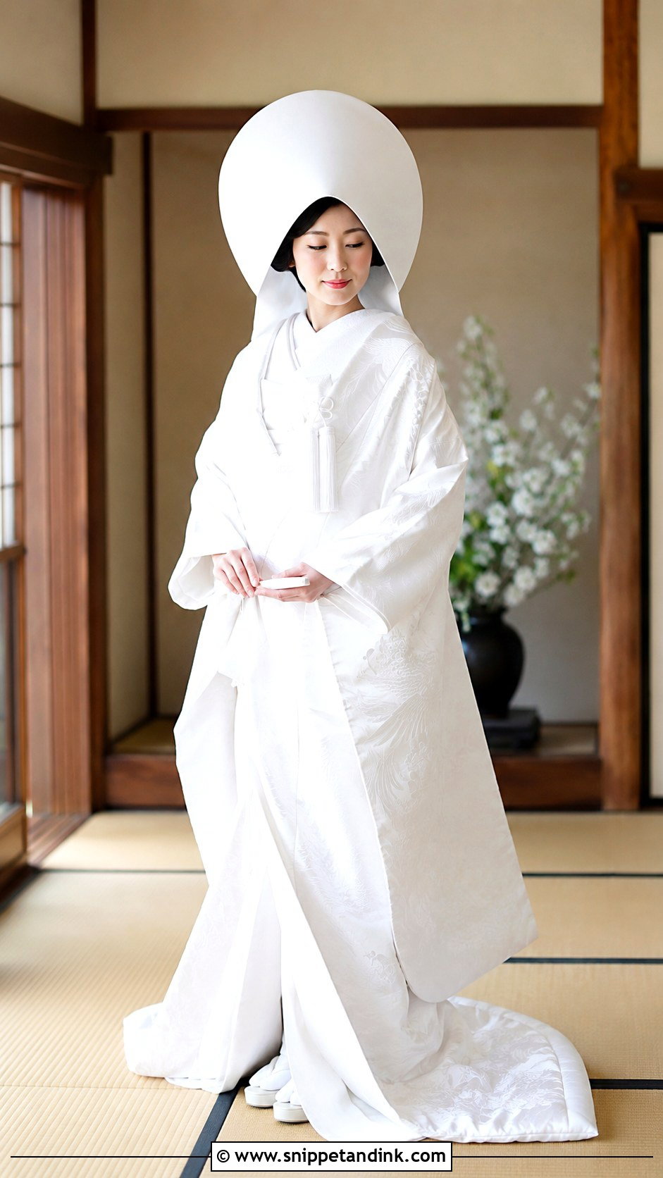 Shiromuku Wedding Kimono - Snippet and Ink - 30 Japanese Wedding Dress Ideas