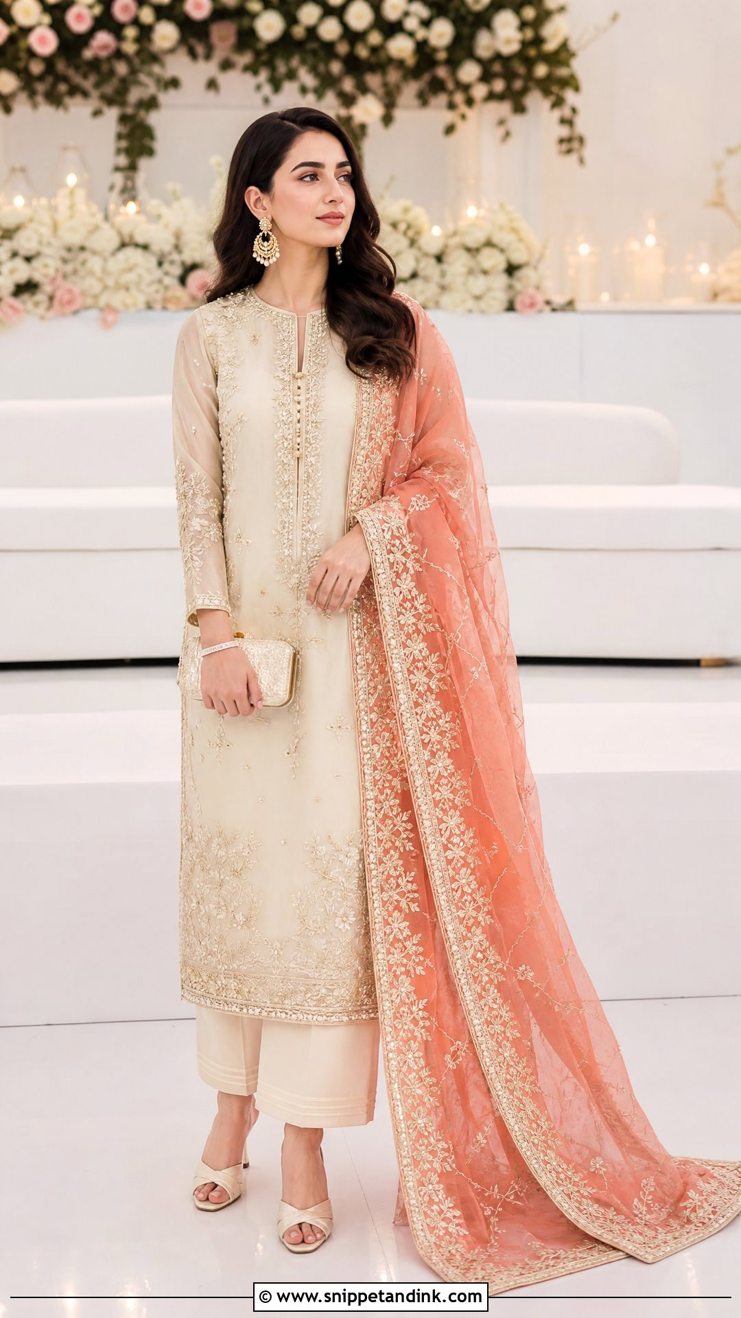 Shiza Hassan Statement Dupatta Suit - Snippet and Ink - 25 Pakistani Designer Suits for Wedding