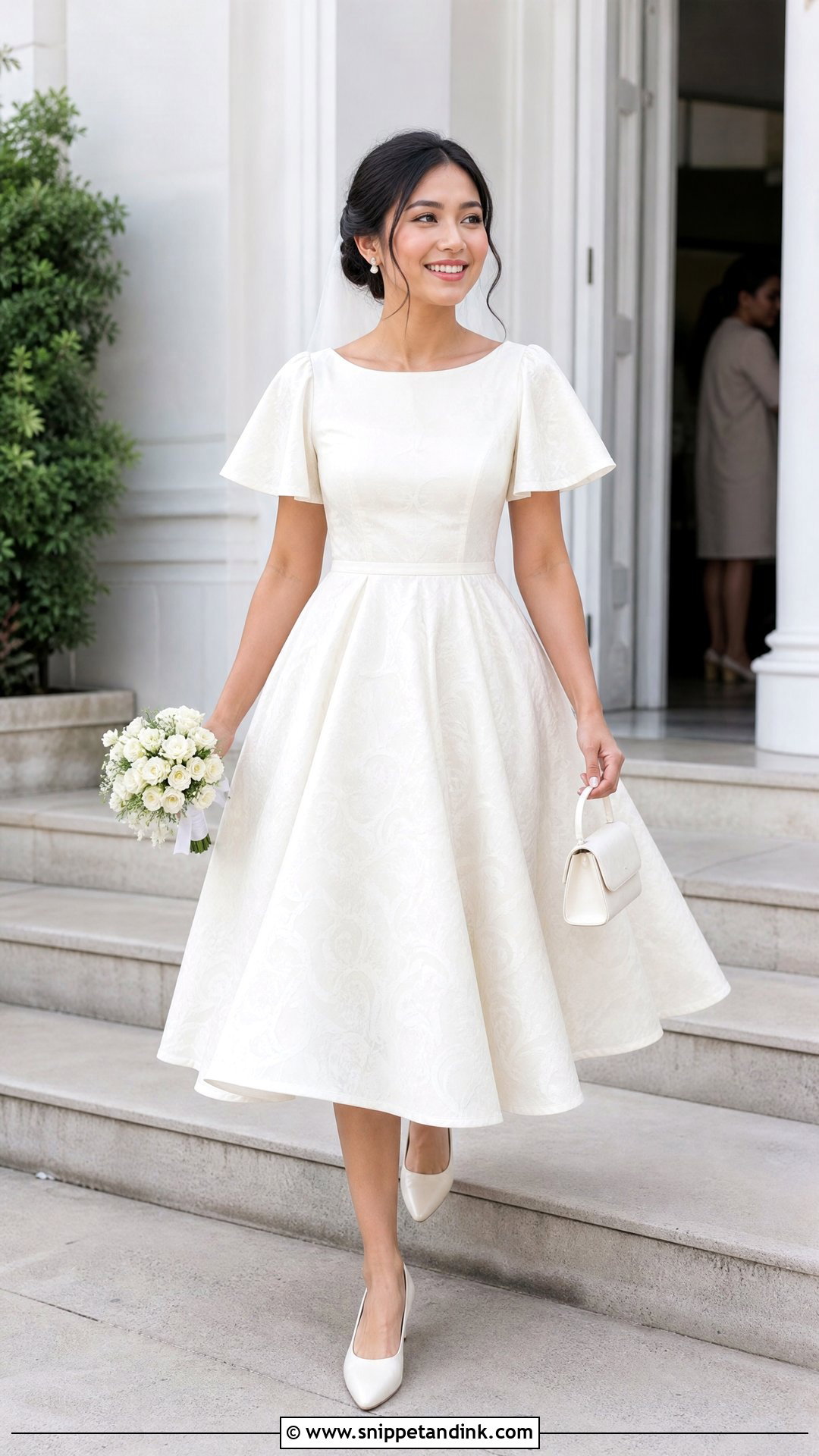Short Balintawak Wedding Dress - Snippet and Ink - 20 Traditional Filipino Wedding Dress Ideas