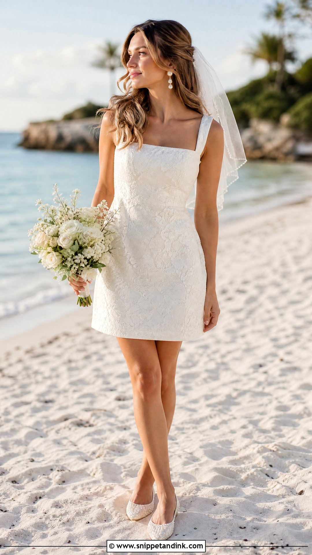 Short Beach Wedding Dress - Snippet and Ink - 25 Coastal Wedding Dress Ideas