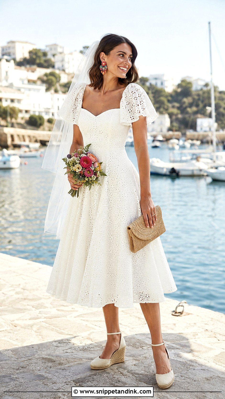 Short Beach Wedding Dress - Snippet and Ink - 20 Mama Mia Wedding Dress Ideas
