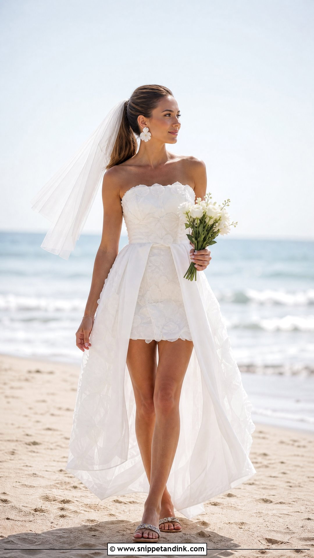 Short Beach Wedding Dress - Snippet and Ink - 20 Outdoorsy Wedding Dress Ideas