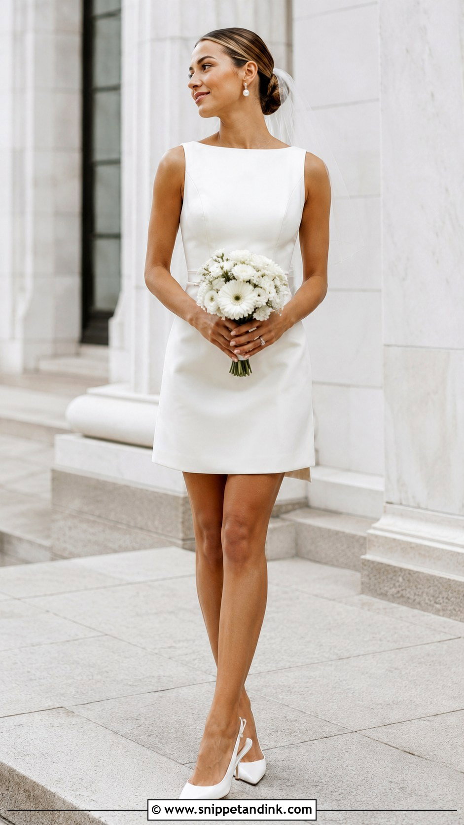 Short Boatneck Wedding Dress - Snippet and Ink - 20 Boatneck Wedding Dresses