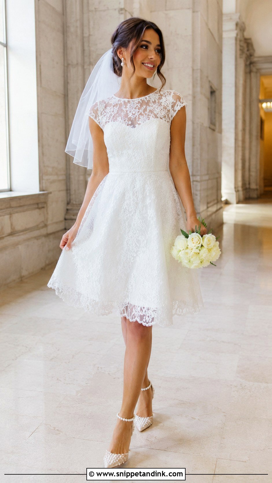 Short Bride Gown - Snippet and Ink - 25 Bride Gown Design Ideas