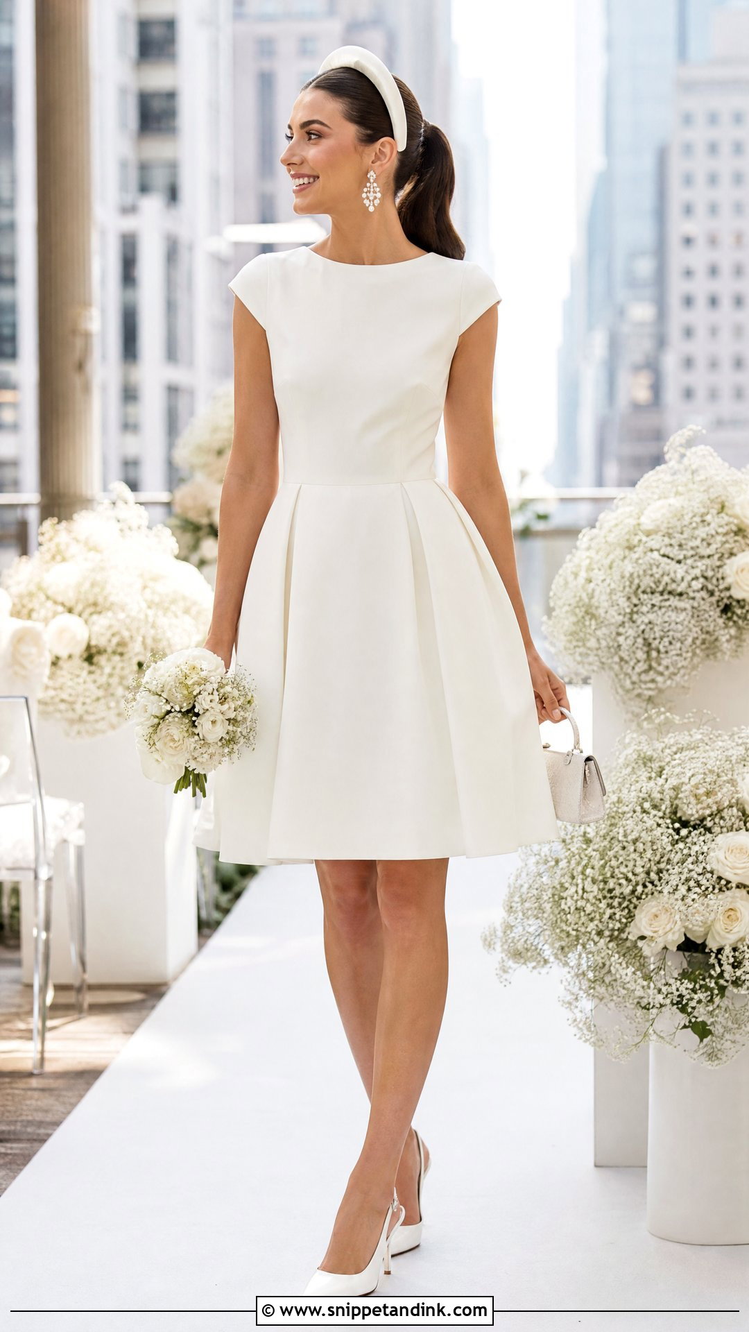 Short Cap Sleeve Wedding Dress - Snippet and Ink - 20 Wedding Dresses Cap Sleeves