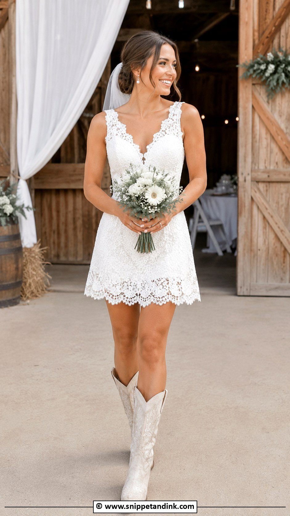 Short Country Western Wedding Dress - Snippet and Ink - 25 Country Western Wedding Dresses