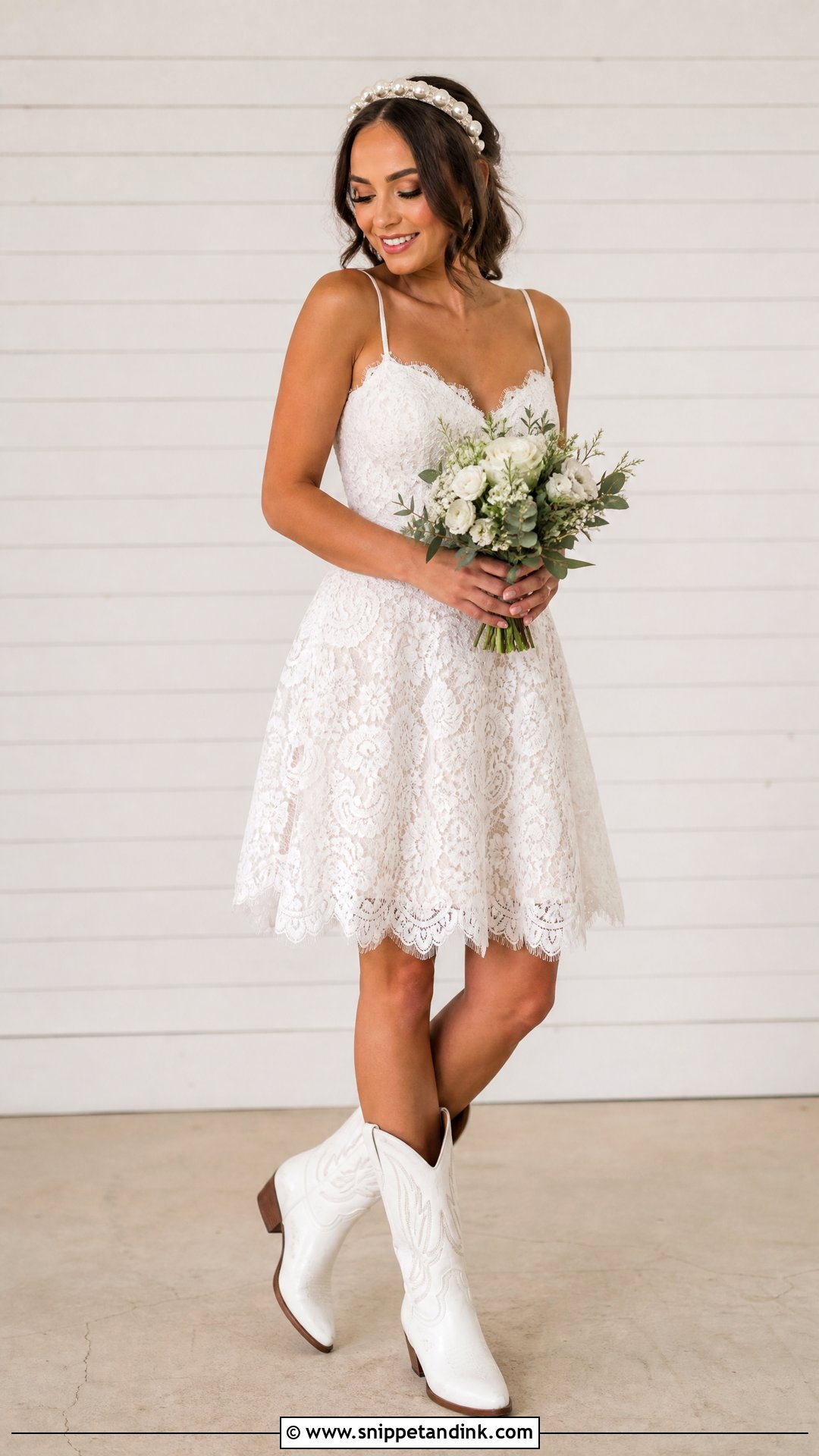 Short Cowgirl Wedding Dress With Boots - Snippet and Ink - 25 Cowgirl Wedding Dress with Boots Ideas