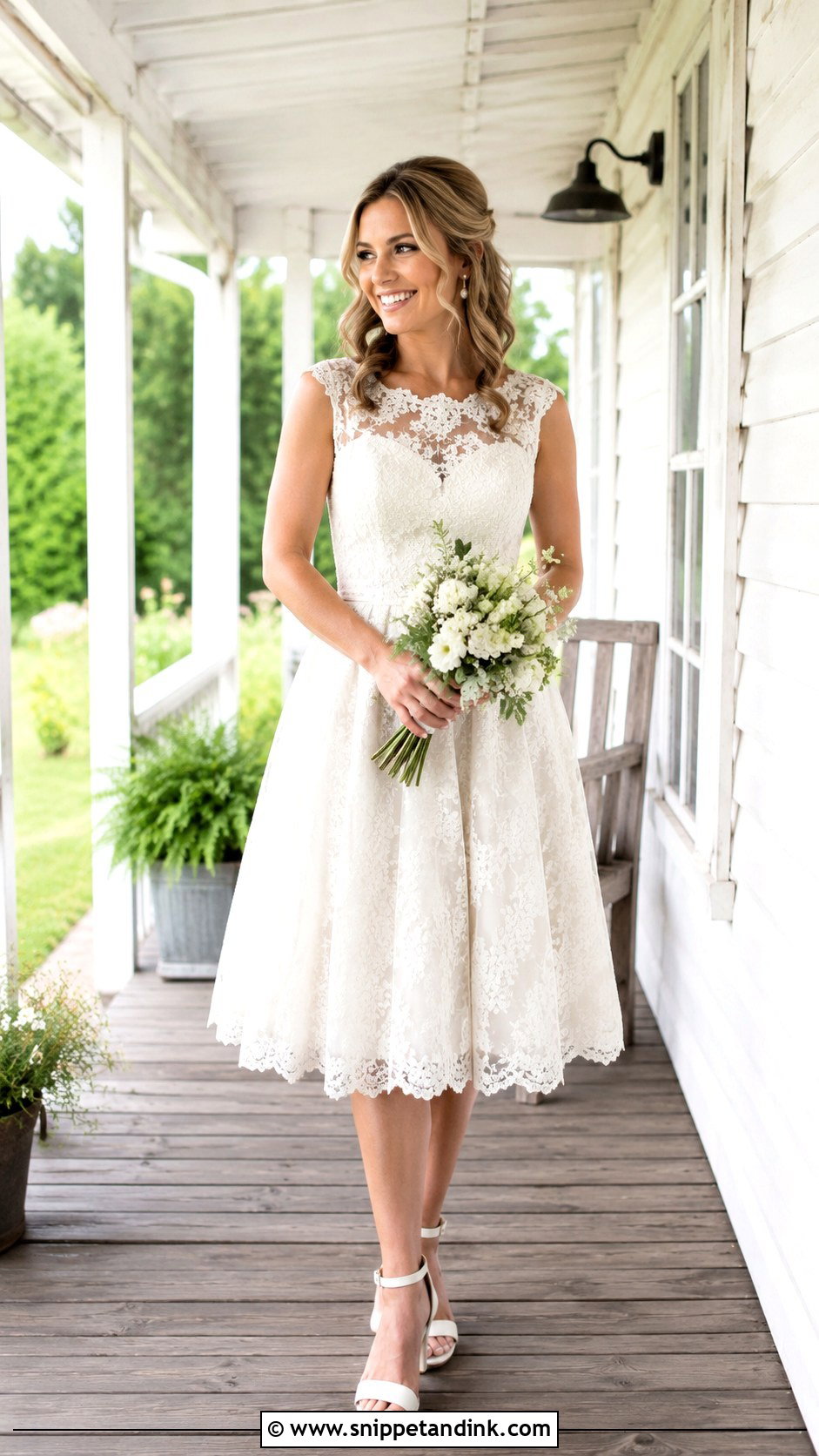 Short Farmhouse Wedding Dress - Snippet and Ink - 25 Farmhouse Wedding Dress Ideas