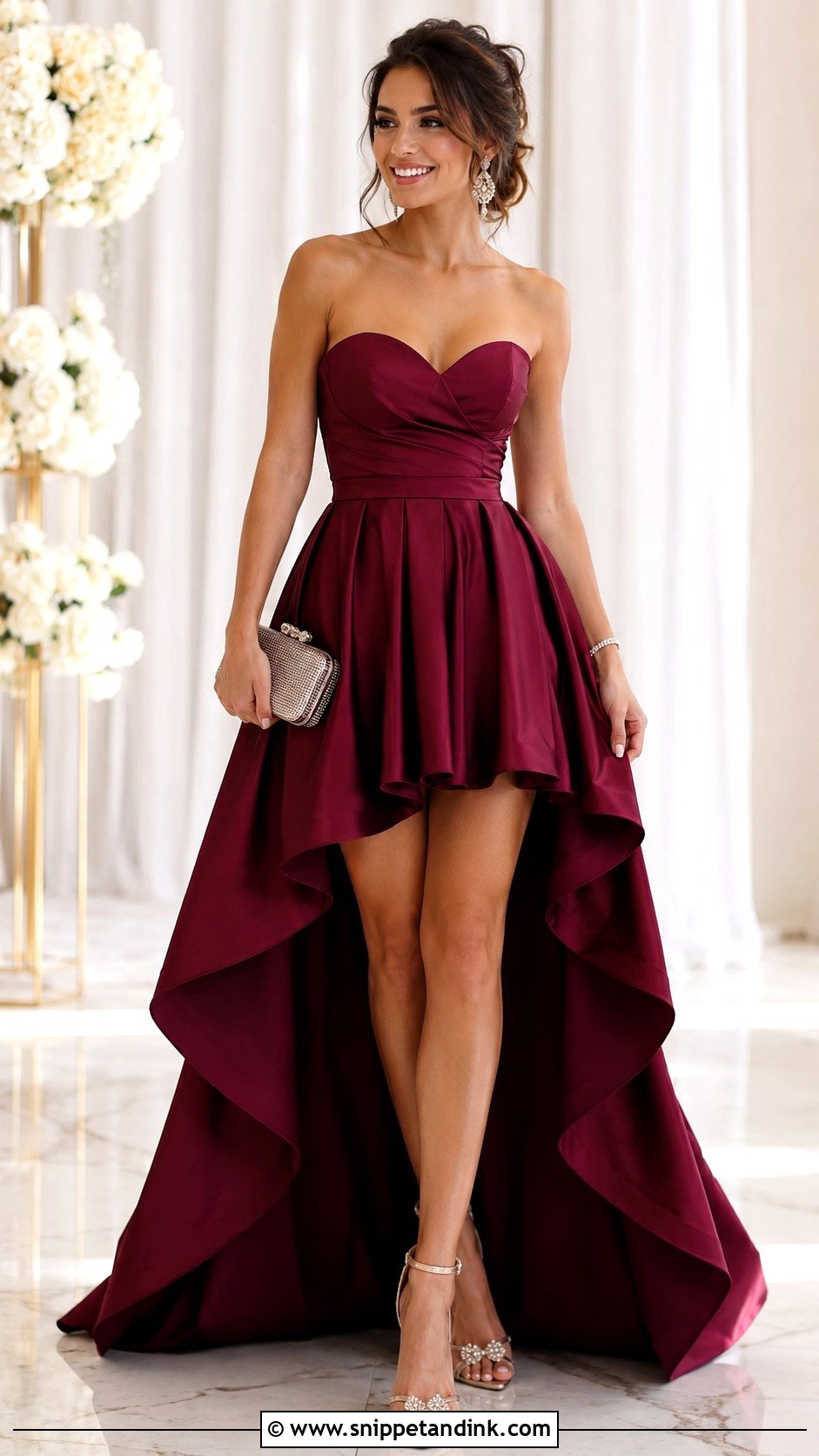 Short Front Long Tail Gown Outfit - Snippet and Ink - 25 Tail Gown Ideas