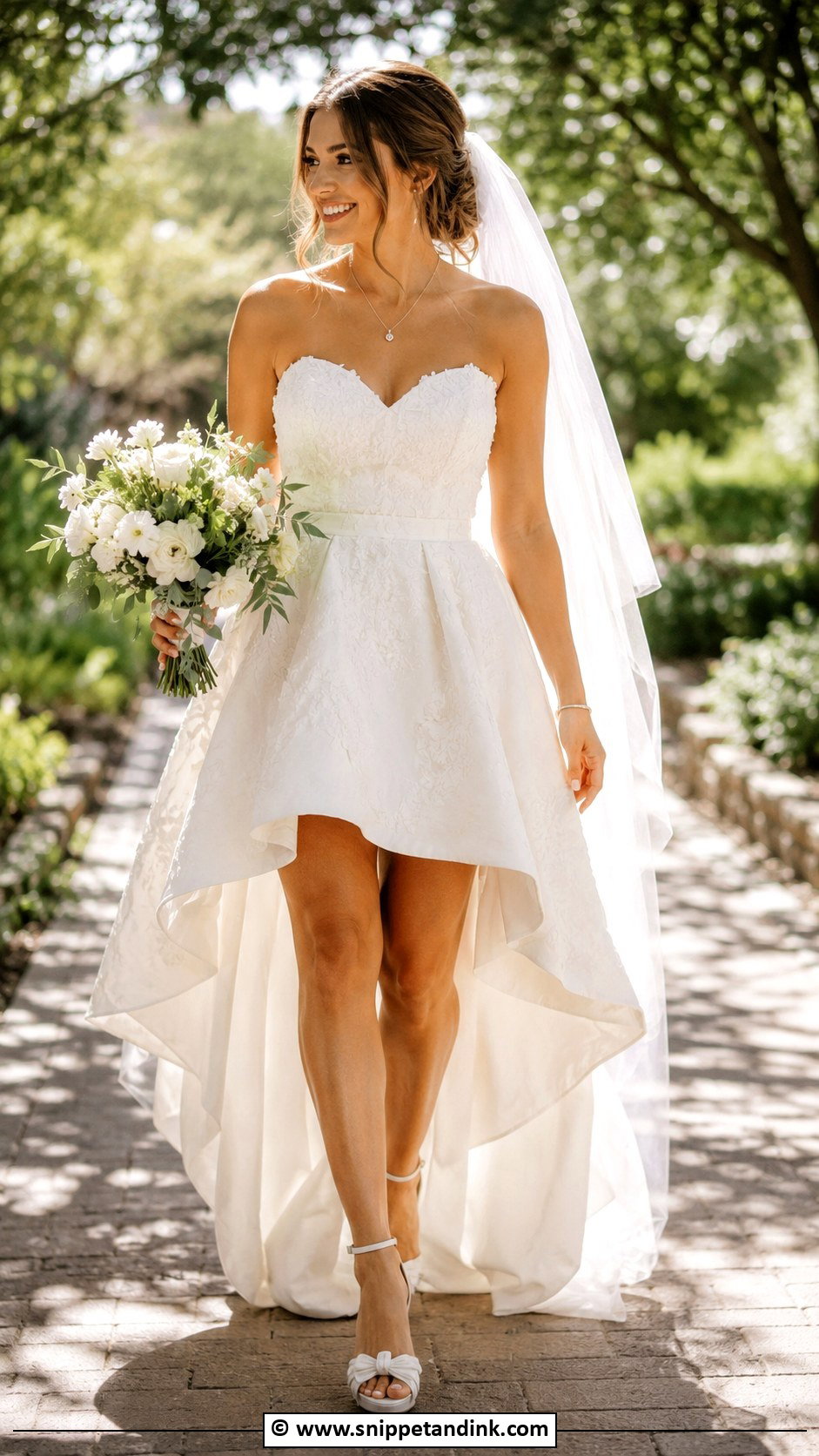 Short High Low Wedding Dress - Snippet and Ink - 30 Short Wedding Dresses