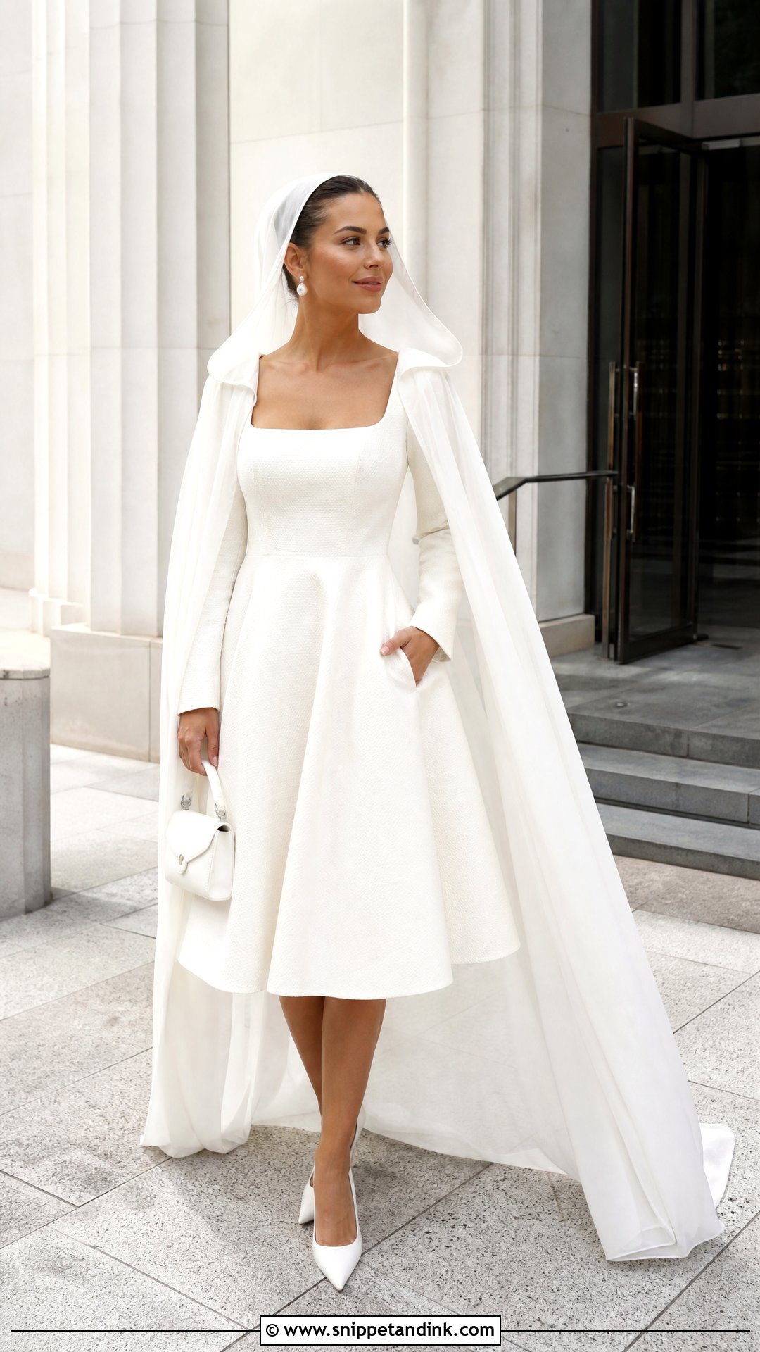 Short Hooded Wedding Dress - Snippet and Ink - 20 Wedding Dress with Hood Ideas