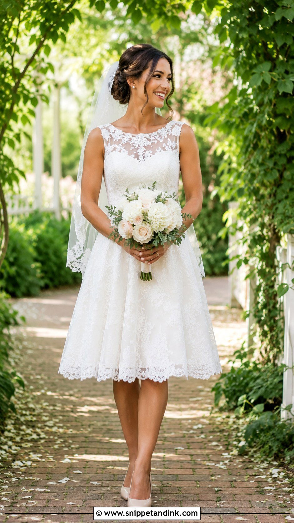 Short Lace Bridal Dress - Snippet and Ink - 25 Short Bridal Dresses