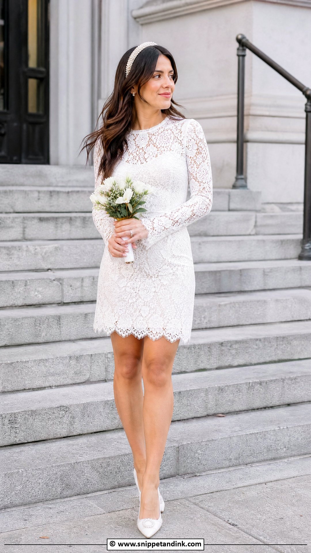 Short Lace Wedding Dress - Snippet and Ink - 35 Casual Wedding Dress Ideas