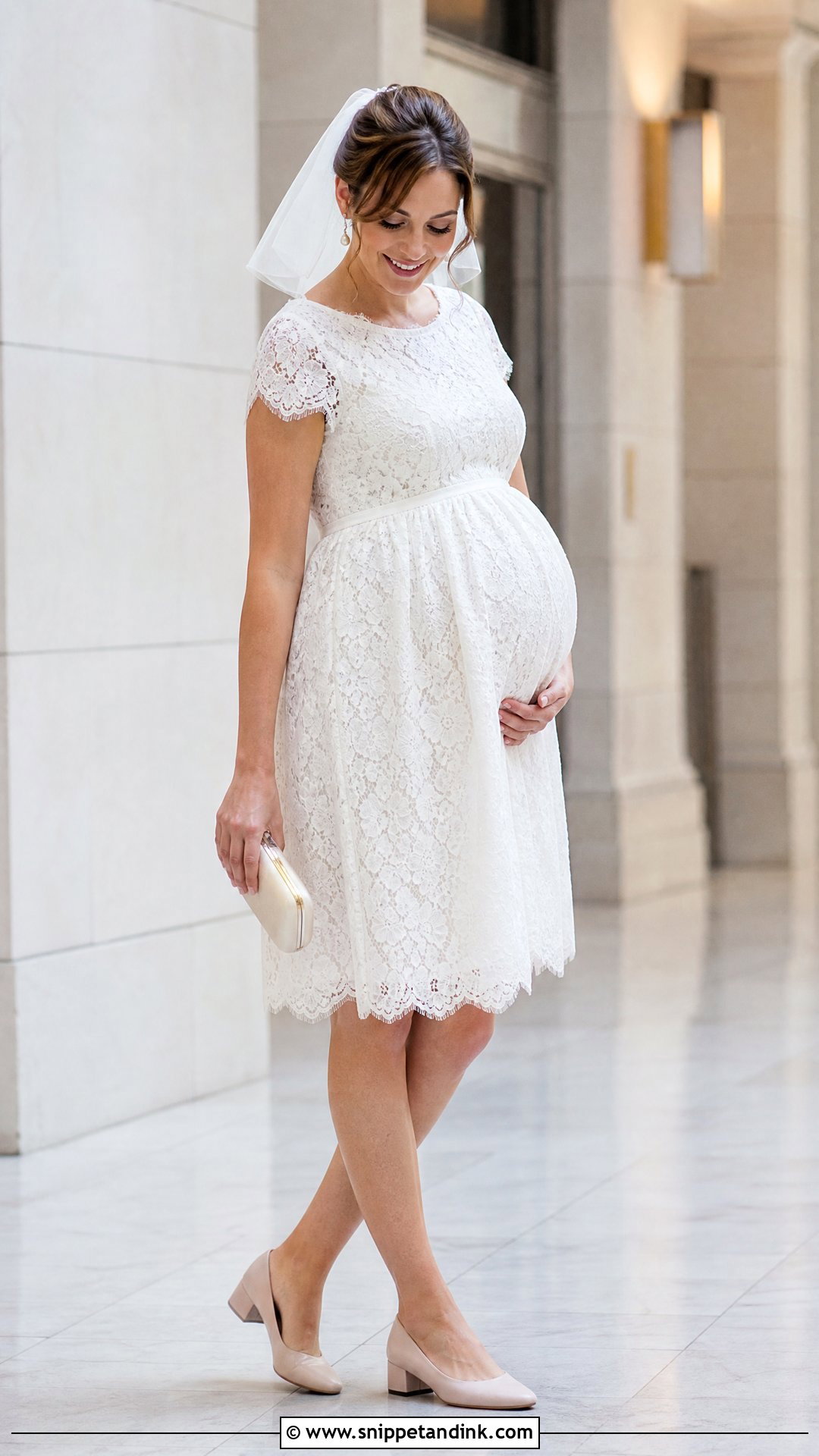 Short Maternity Wedding Dress - Snippet and Ink - 25 Wedding Dress for Pregnant Bride Ideas