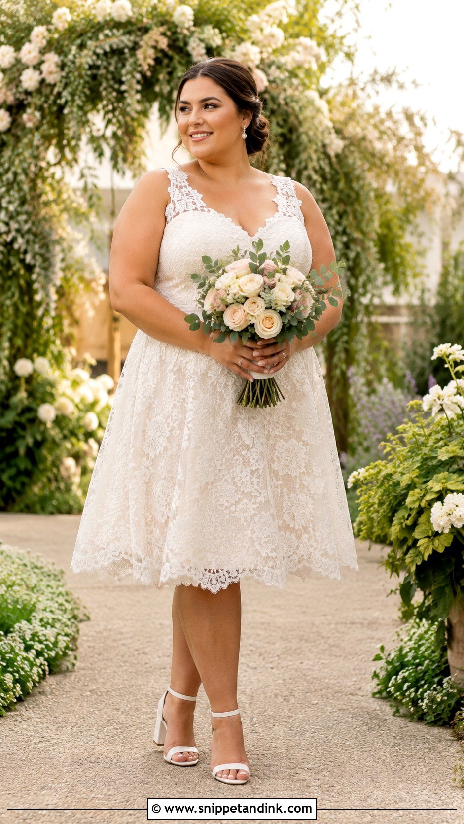 Short Plus Size Bridal Dress - Snippet and Ink - 25 Short Bridal Dresses