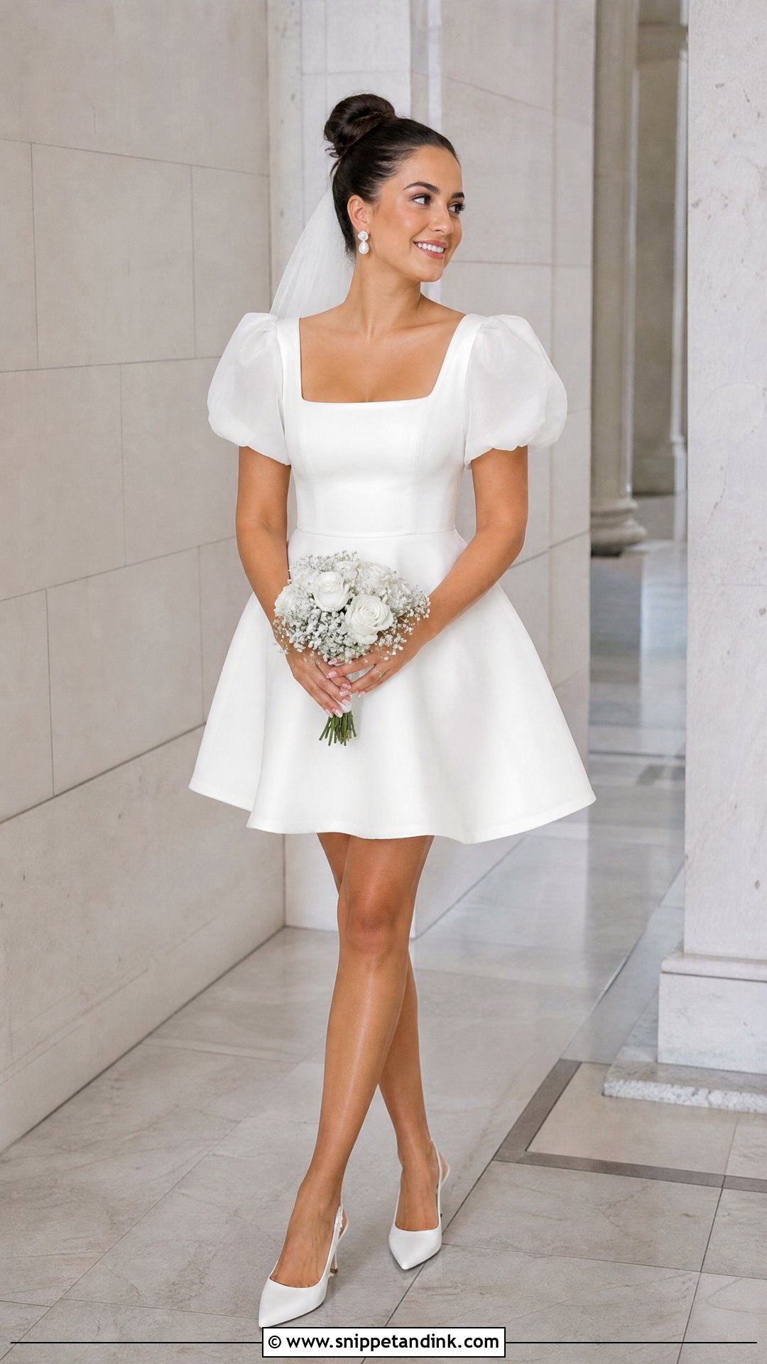 Short Poofy Sleeve Wedding Dress - Snippet and Ink - 20 Poofy Sleeve Wedding Dress Ideas