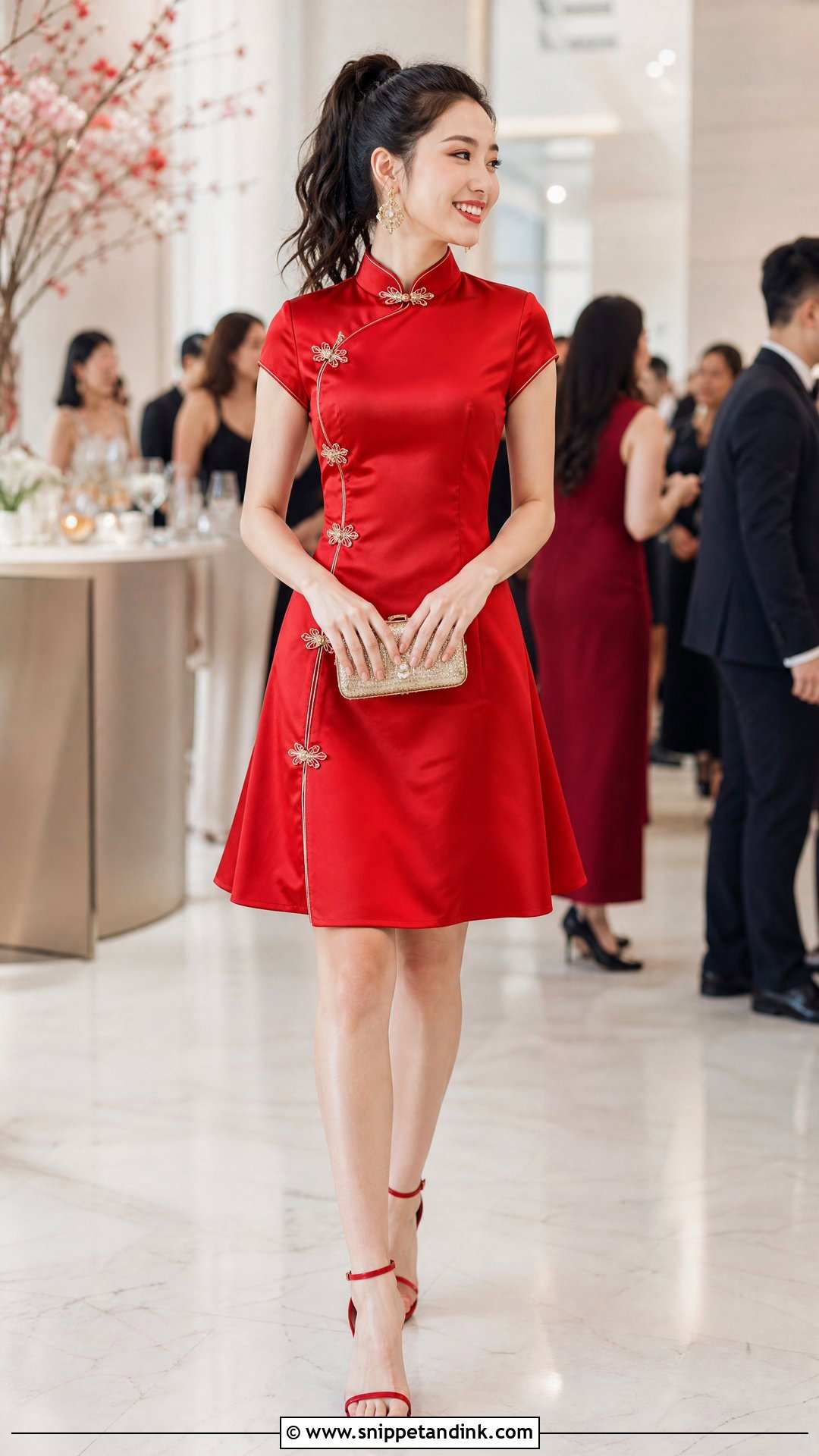 Short Qipao Reception Dress - Snippet and Ink - 20 Qipao Wedding Dress Ideas